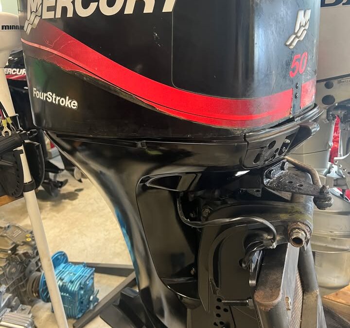 MERCURY 50 CV MOTEUR OCCASION- 4 TEMPS- ARBRE LONG POWER…