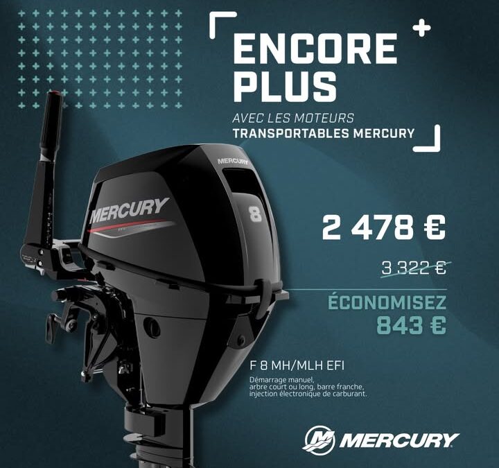 🚤 Le Mercury 8 CH : compact, fiable et performant…